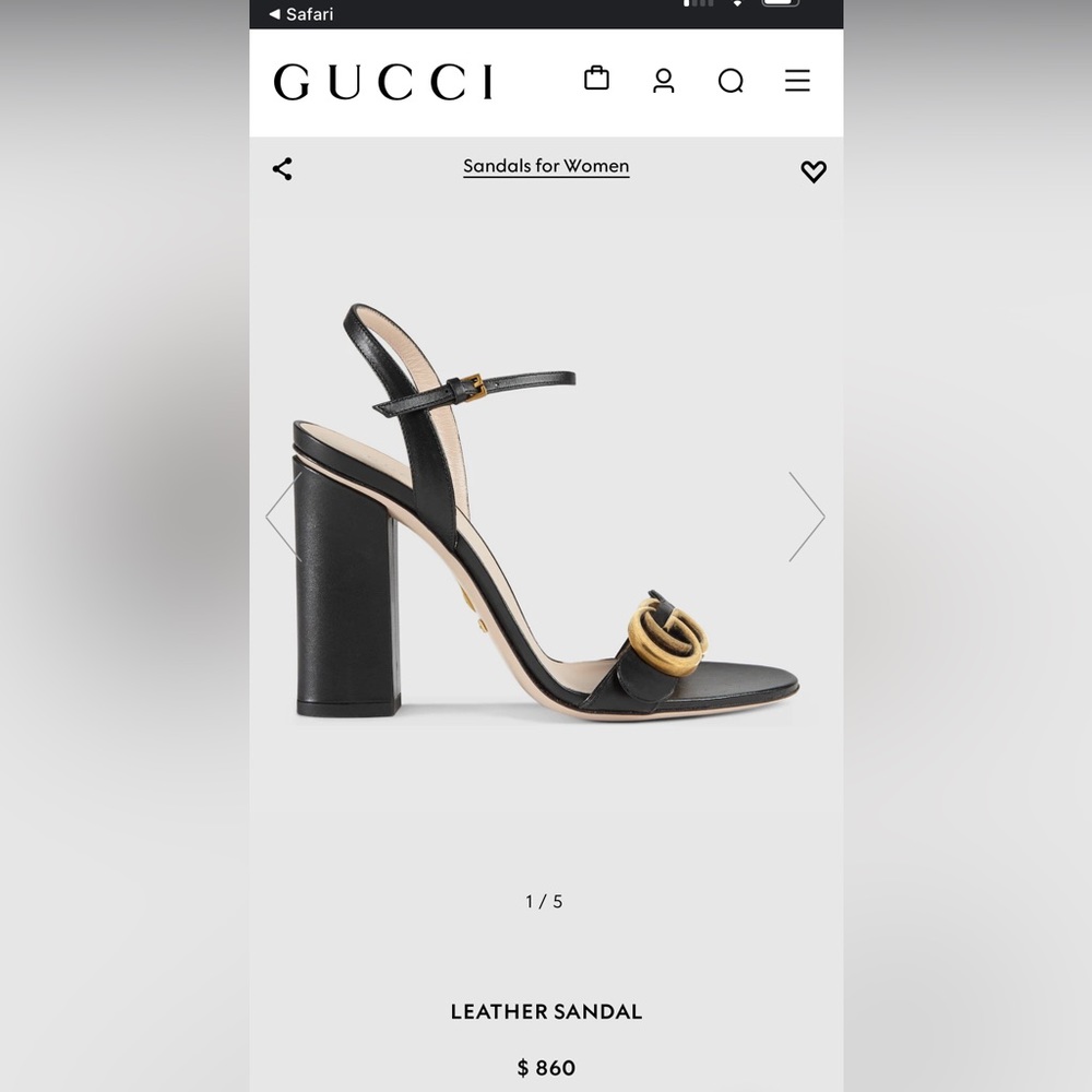 Gucci Leather Sandal